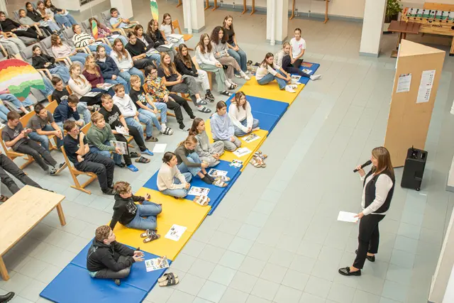 Beim  "Tag der Perspektiven" am 23. Oktober an der Schule. | Foto: Musikmittelschule Saxen