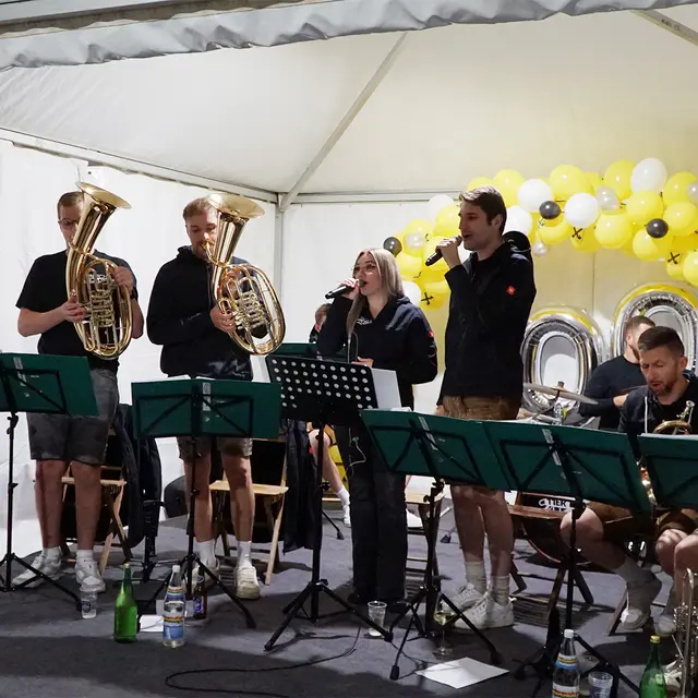 Zu später Stunde sorgte "Blechsound" für die richtige Stimmung.  | Foto: RLB Burgenland