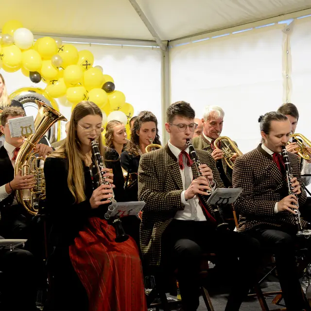 Der Musikverein Pöttsching sorgte für die richtige Stimmung beim Jubiläumsfest. | Foto: RLB Burgenland