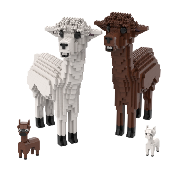 Einfach tierisch: Auch Alpakas werden bei der Lego-Ausstellung in Lebring zu bestaunen sein. | Foto: BRICKART.at