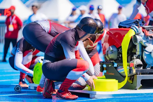 In der Gesamtwertung erreichte das Team den neunten Platz. | Foto: Feuerwehrsportgruppe Frankenburg