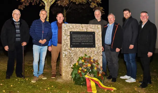 Alt-Vizebürgermeister Matthias Eidler, GV Josef Habeler, Bürgermeister Matthias Weghofer, GV Wolfgang Sieger, GR Hannes Weghofer, Landesgeschäftsführer Stefan Rath und Vizebürgermeister Christoph Ramhofer. | Foto: Marktgemeinde Wiesen