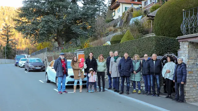 Ab sofort stehen den Anwohnern in der Waldrandsiedlung in Leoben-Hinterberg 14 reguläre Stellflächen zur Verfügung.  | Foto: Armin Russold