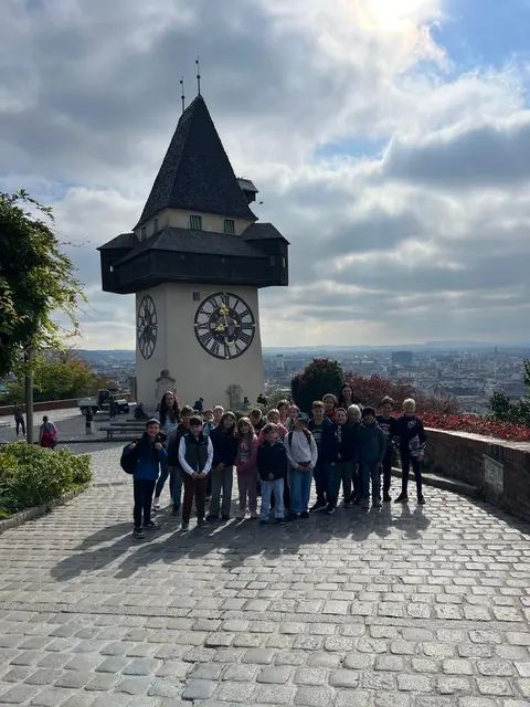 Am Grazer Uhrturm wurde auch die Aussicht genossen. | Foto: VS Rosental