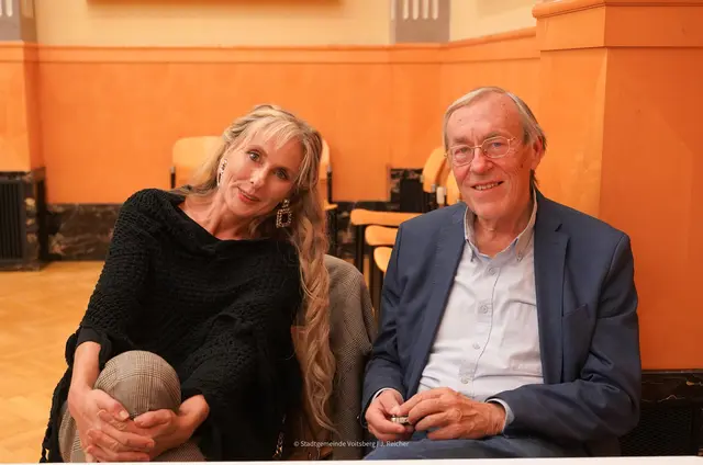 Stadtmarketing-Chefin Evelyne Oswald und Altbürgermeister Ernst Meixner | Foto: Stadtgemeinde Voitsberg/J. Reicher