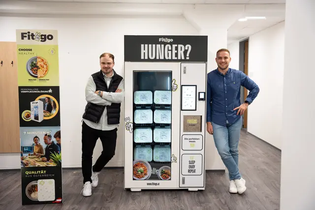 Fit2go-Gründer Julian Kolar (re.) und Sebastian Winklhamer.  | Foto: Fit2go