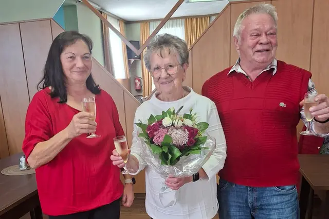 Elisabeth Tremmel, Johann Hiltz, Waltraud Buranich | Foto: Otto Rosenbusch
