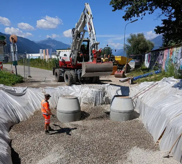 Aufschließungs-Arbeiten rund um das alte Hallenbad-Areal. | Foto: Stadtgemeinde Spittal/Drau