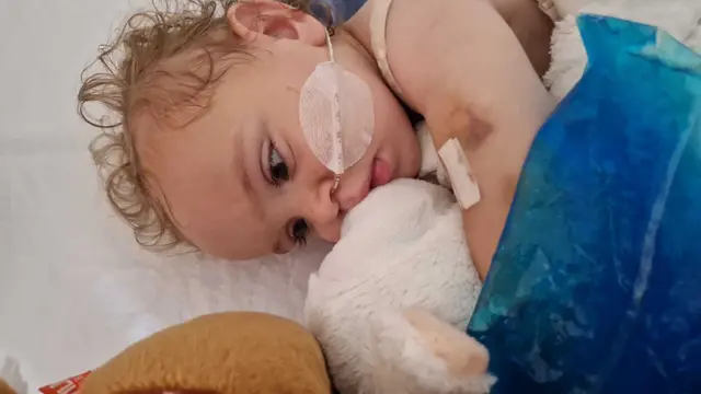 Daniela nach dem Unfall im Juni 2024 im Krankenhaus. | Foto: Mühlböck