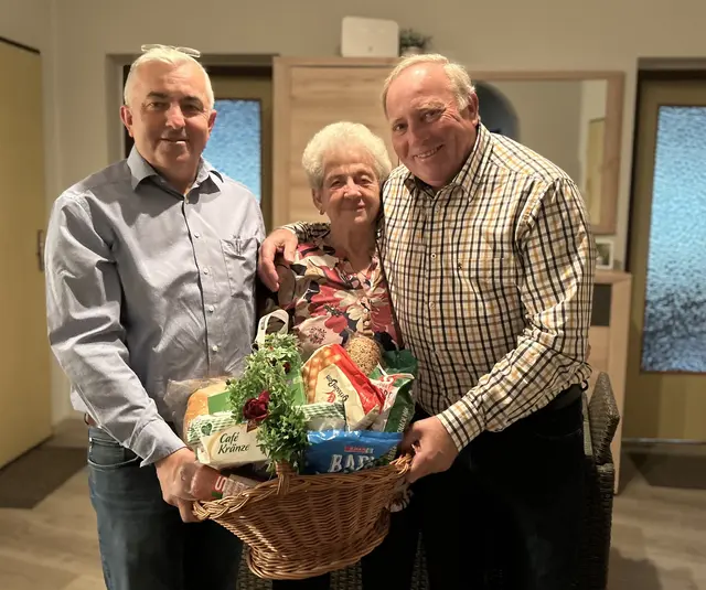 Herta Renner, Josef Thurner, Andreas Renner. | Foto: Gemeinde Pilgersdorf