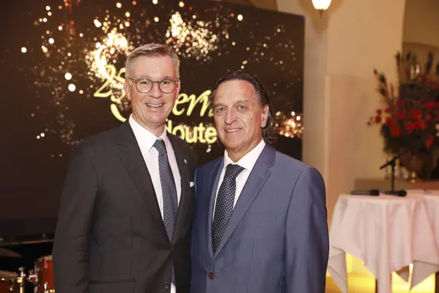 Juwelier trifft Tanzlehrer: Klaus Weikhard und Wolfgang Nicoletti (v. l.) | Foto: Kanizaj