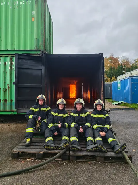 Vier Einsatzkräfte der FF Mödling nahmen an einer Ausbildung in nahe Ulm teil. | Foto: ffmoedling.at
