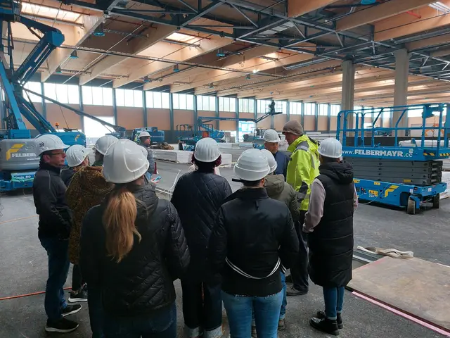 Bauprojekt vor der Fertigstellung: Die neue Messehalle 22 in Wels konnte nun zum ersten Mal besichtigt werden. | Foto: Messe Wels