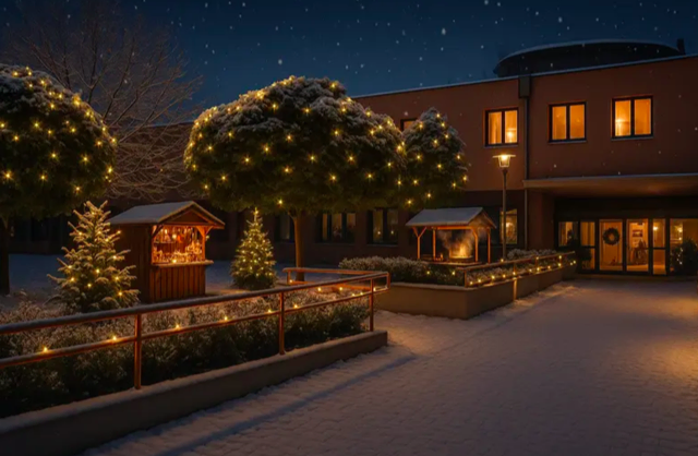 Das winterliche Seniorenzentrum Schwechat, eine Kreation der KI | Foto: KI/STG Schwechat