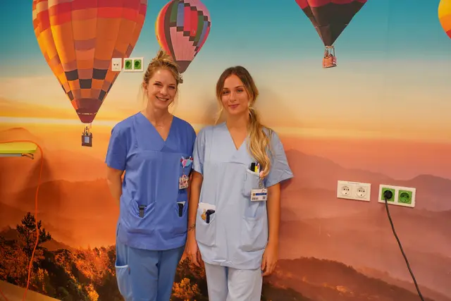 Oberärztin Dr. Andrea Lipp und Olivia Kuss, dipl. Gesundheits- und Krankenpflegerin, erzählten im Gespräch mit dem DRAUSTÄDTER von ihrer wichtigen Arbeit, wenn der Start ins Leben zu früh kommt.
 | Foto: Birgit Gehrke 