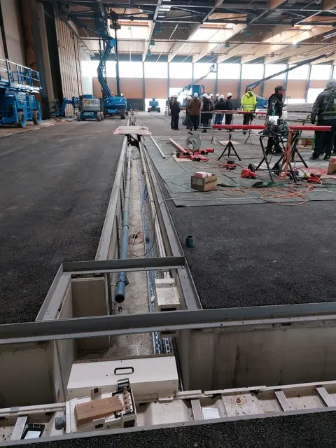 Bauprojekt vor der Fertigstellung: Die neue Messehalle 22 in Wels konnte nun zum ersten Mal besichtigt werden.