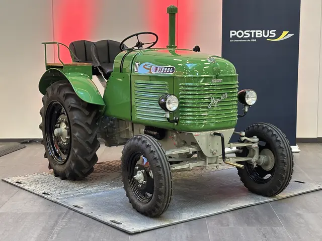 Baujahr 1952, Typ 180: Der Steyr-Traktor wurde herausgeputzt und rundum restauriert. | Foto: Andreas Pölzl/MeinBezirk