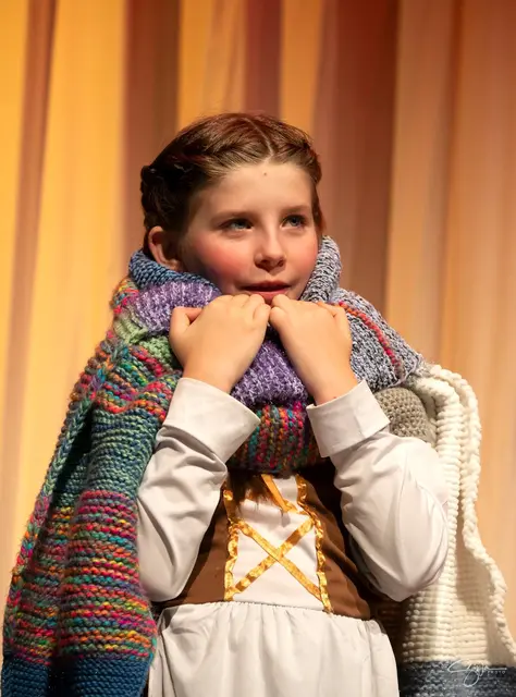 Gerda (Emily Gaderbauer) auf dem Weg zur Schneekönigin | Foto: Silvia Grösswang