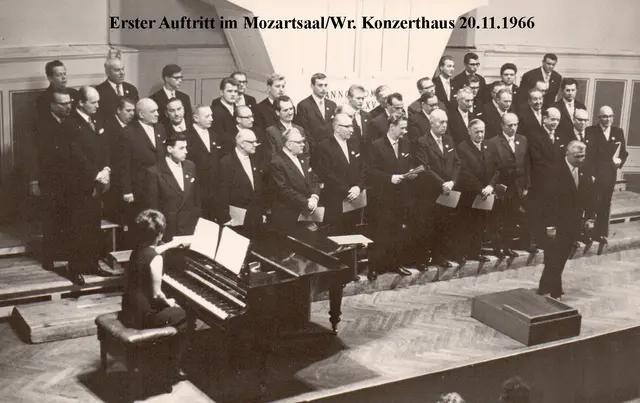 Erster Auftritt im Mozartsaal des Wiener Konzerthauses. | Foto: Atzgersdorfer Männergesangverein