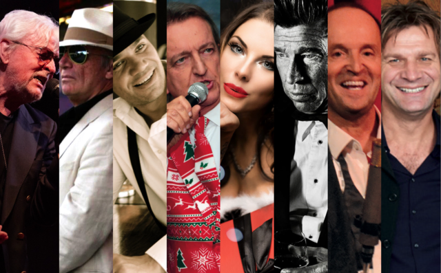 A Swinging Christmas im Welser Greif-Theater: Musikproduzent Martin Seimen vereint am 26. November internationale Stars zu einem festlich-glamourösen Konzertabend voller Swing, Charme und Weihnachtsstimmung. | Foto: Martin Seimen Collage