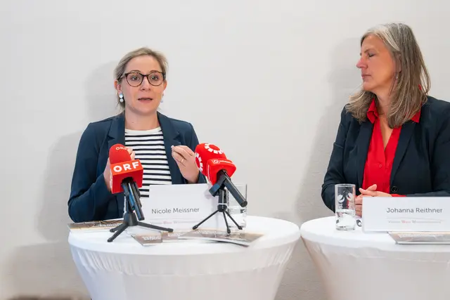 Nicole Meisner und Johanna Reithner vom VWHH. | Foto: Valentina Marinelić/MeinBezirk