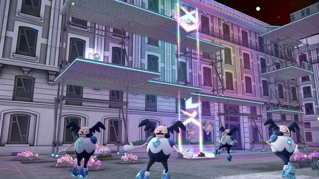 Dimensions-Illumina zeigt sich in Grautönen mit leuchtenden Pasteltönen als Kontrast. | Foto: The Pokémon Company