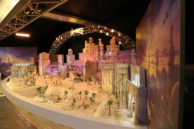 Foto:  Weihnachtskrippe Mörbisch am Christkindlmarkt Schönbrunn Foto@Nicole Kawan