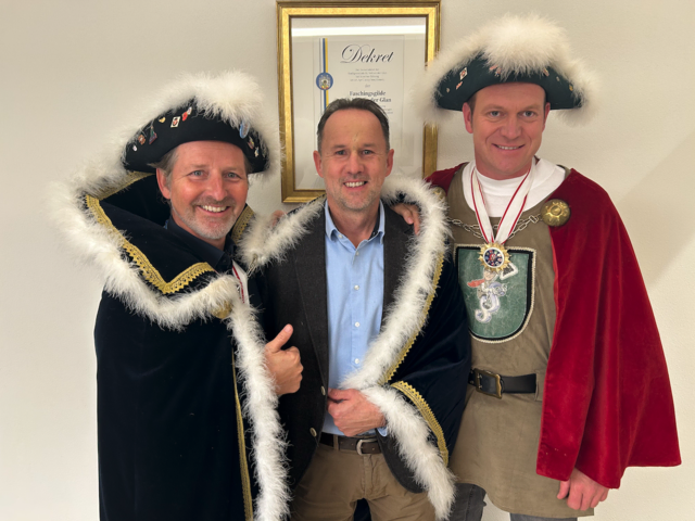 Altherzog Andy I. Kainz, Siegfried I. Smetanig, Präsident Michael Huber | Foto: Fagi St. Veit/Glan