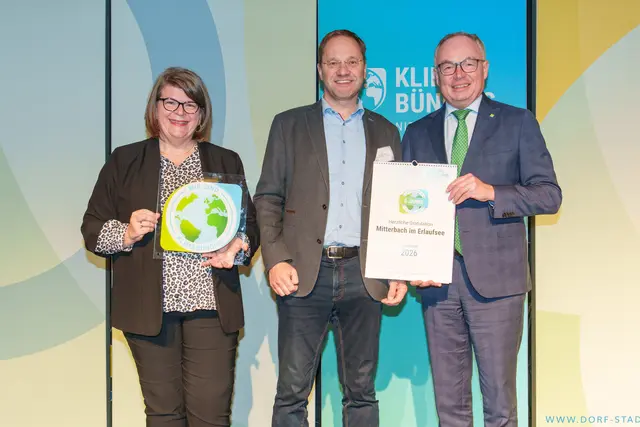Auszeichnung für Mitterbach am Erlaufsee für die langjährige Mitgliedschaft im größten kommunalen Klimaschutz-Netzwerk Europas | Foto: Josef Bollwein