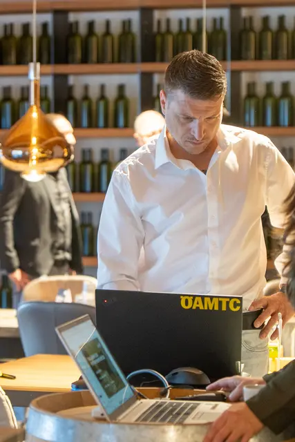 Andreas Waldhart präsentierte E-Autos als Zukunft für Unternehmen. | Foto: mein Bezirk