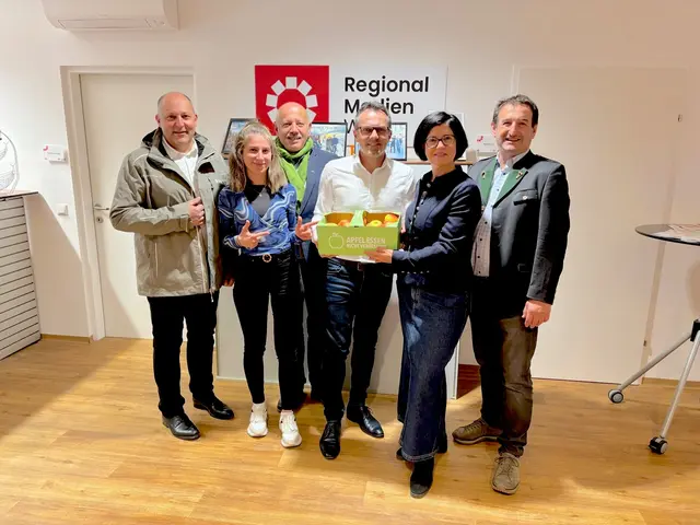 Sepp Wumbauer, Johann Rath, Ursula Reiter und  Hannes Leitner besuchten das MeinBezirk Büro in Weiz. | Foto: MeinBezirk/Monika Wilfurth