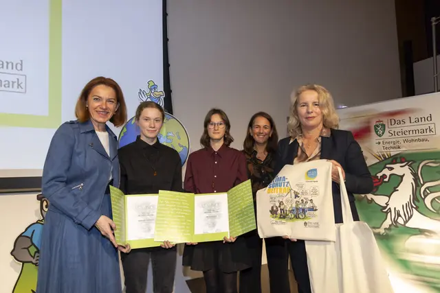 Die "Klima Peers" vom BG/BRG Leibnitz | Foto: Helmut Lughammer