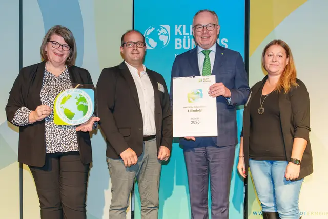 Auszeichnung für Lilienfeld für die langjährige Mitgliedschaft im größten kommunalen Klimaschutz-Netzwerk Europas | Foto: Josef Bollwein