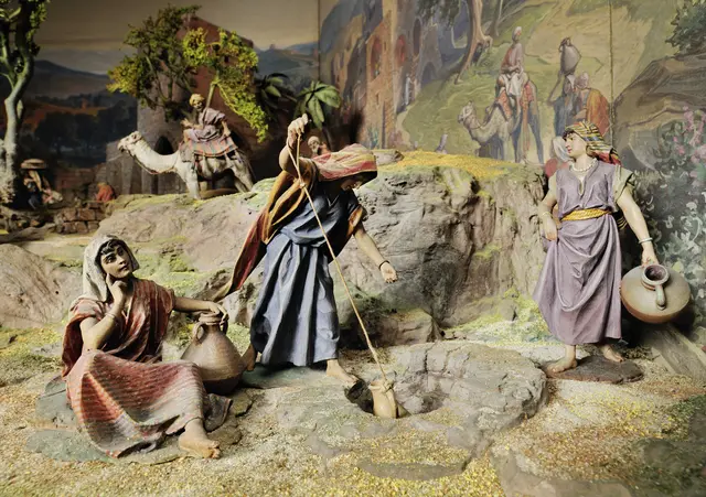 Ausschnitt aus der Gehri-Krippe, geschaffen vom Tiroler Maler und Krippenschnitzer Max Gehri (1847-1909). | Foto: © Johannes Plattner