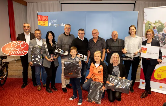 Die Siegerinnen und Sieger von "Österreich radelt" sowie "Burgenland radelt" stehen fest. MeinBezirk fasst die Preisverleihung für dich zusammen.  | Foto: Landesmedienservice Burgenland/Daniel Fenz