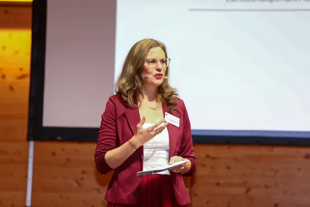 Landeshauptmann-Stellvertreterin Anja Haider-Wallner bei ihrer Eröffnungsrede. | Foto: Landesmedienservice Burgenland