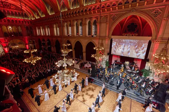 Der Wiener Wissenschaftsball kehrt am 24. Jänner 2026 in das Rathaus zurück. Ballfoto von 2025. (Archiv) | Foto: SciBall