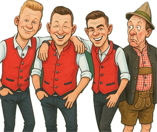 Es gibt sogar eine Karikatur des neuen Projekts Ligist3+1. | Foto: Ligist3+1