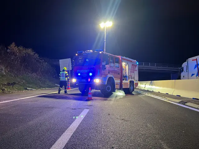 Noch während die Einsatzkräfte auf der A9 beschäftigt waren, folgte die nächste Alarmierung. | Foto: FF-Mautern/Stefan Riemelmoser