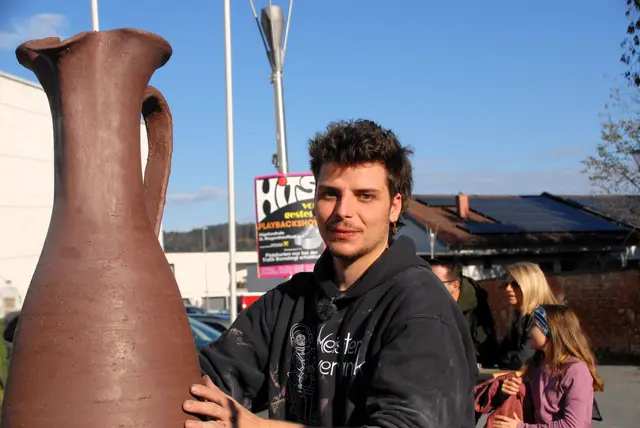 Keramikkunst präsentierte Michael Meister aus St Margarethen an der Raab 