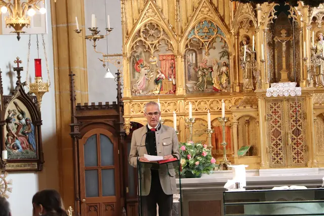 Kammerobmann Manfred Kohlfürst in der Kirche Maria Trost zu Fernitz | Foto: Edith Ertl