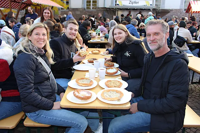 Familie Walser vom Achensee genossen das Kiachlfest.