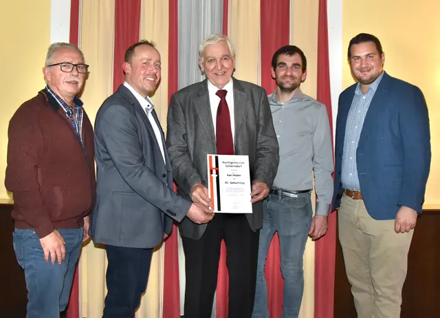 Ehrung Karl Huber zum 80. Geburtstag | Foto: Herbert Schleich