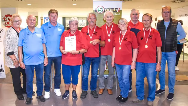 Das Wartberger Team freut sich über den zweiten Platz bei der Kegel-Landesmeisterschaft. | Foto: Seniorenbund