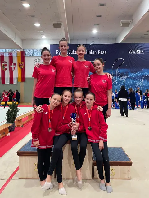 Die Gymnastinnen der GTU Mattersburg. | Foto: GTU Mattersburg