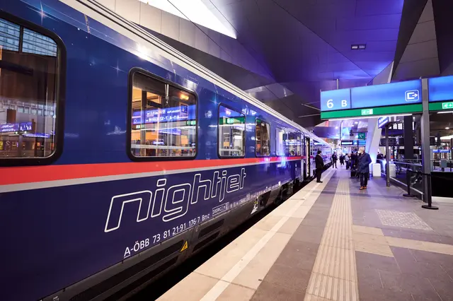 Am Dienstagabend will die Initiative "Ja zum Nachtzug" für den Erhalt der Zugstrecke zwischen Wien und Paris am Wiener Hauptbahnhof protestieren. | Foto: ÖBB/Marek Knopp