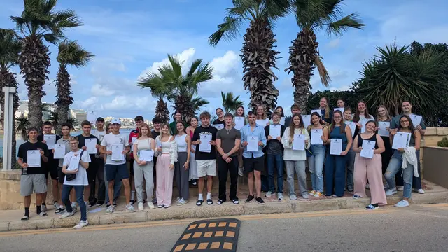 5BK und 5MK beim Sprachaufenthalt in Malta. | Foto: HAK Perg