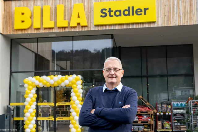 Der Supermarkt beim Bahnhof in Scheibbs steht ab sofort unter der Leitung des frischgebackenen Billa-Kaufmanns Erwin Stadler. | Foto: Robert Harson/BILLA AG