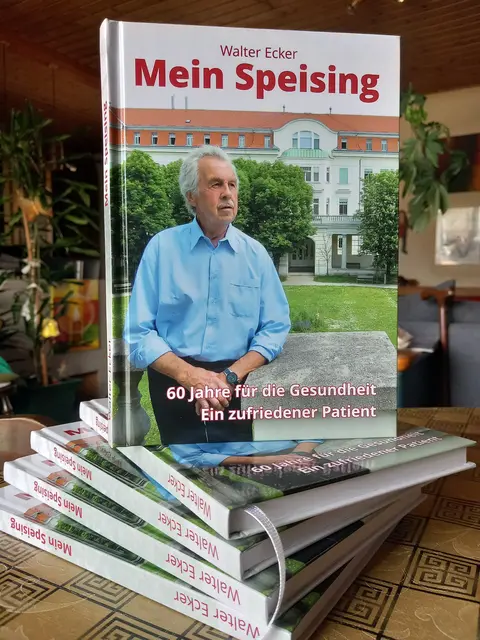 Walter Ecker hat sein Buch über das Orthopädische Spital Speising im Eigenverlag herausgebracht. Daran beteiligt war auch seine ganze Familie: etwa bei Korrektorat und Lektorat, Layout und guten Tipps. | Foto: Gisela Ortner