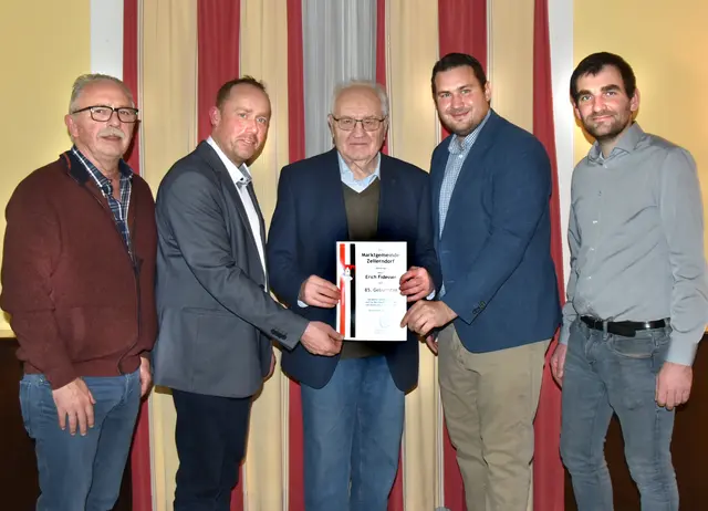 Ehrung Erich Fidesser zum 85. Geburtstag | Foto: Herbert Schleich